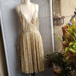 Sam Edelman gold strappy dress